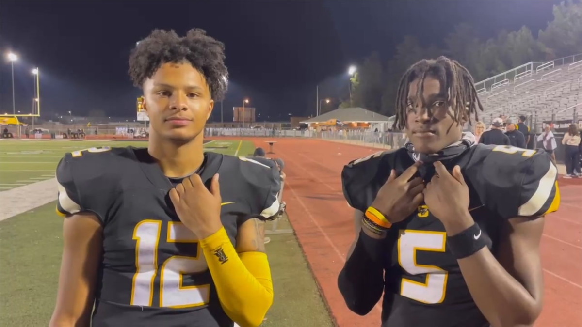 Watch: Trey Petty, Stonka Burnside talk about success headed into 6A